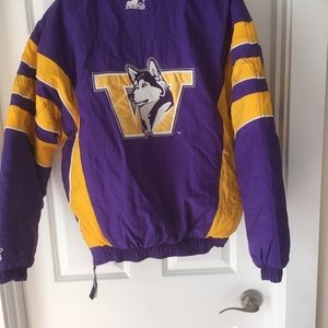 UW Huskies classic Quilted Coat 1/4 Zip